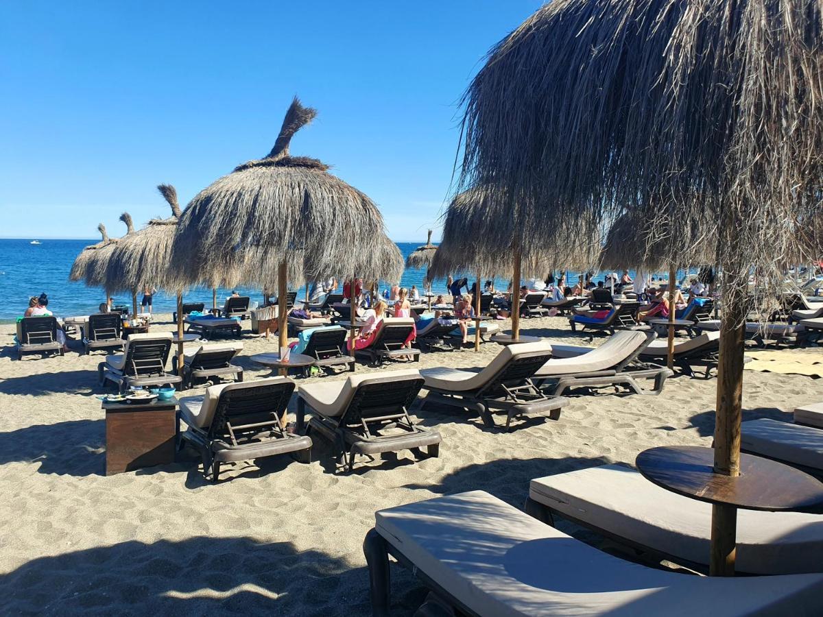 Luxury Beachfront Apartment With Pool, Sauna, Fitness And Gym In Province Malaga, Andalusia Mijas Esterno foto