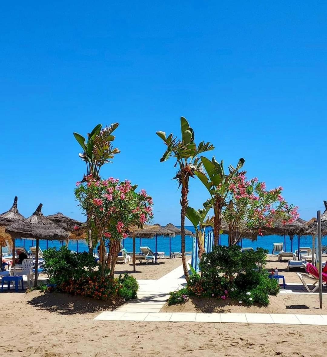 Luxury Beachfront Apartment With Pool, Sauna, Fitness And Gym In Province Malaga, Andalusia Mijas Esterno foto
